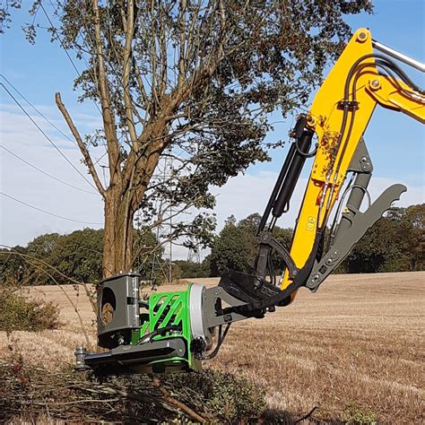 tree shear attachment for mini excavator|tree shear for mini digger.